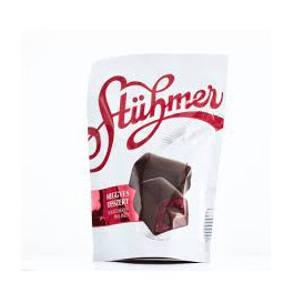 Sour cherry Chocolate dessert covered in Dark chocolate 100g by Stuhmer