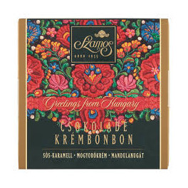 Chocolate Cream Bonbon Selection in Hungarian Motives by Szamos 62g