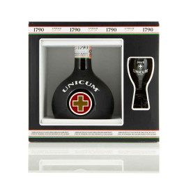 Unicum 700ML gift box with1 Glass  by Zwack