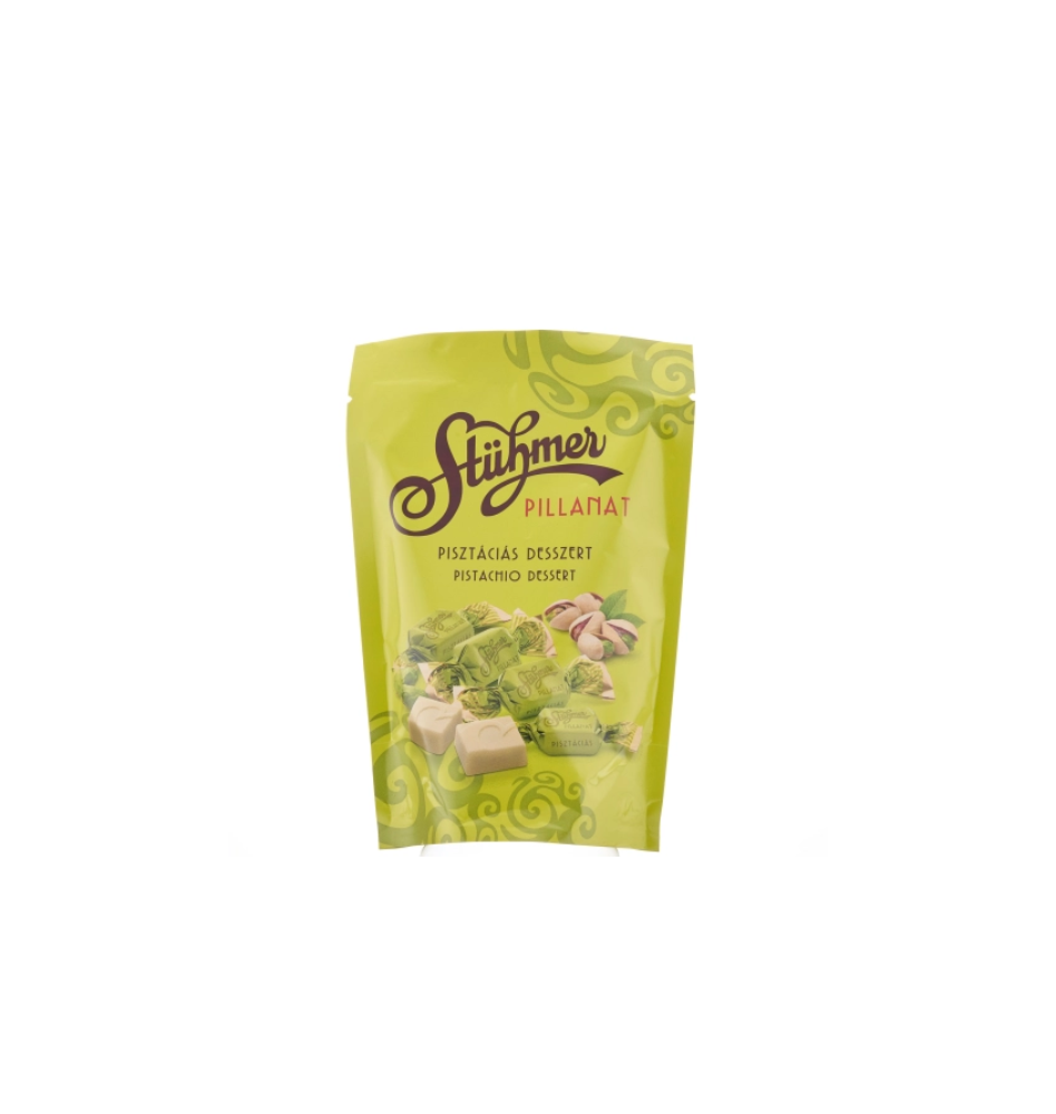 Pistacio Cream filled White chocolate 100g by Stuhmer