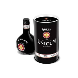 Unicum in tin gift box with 500ML by Zwack