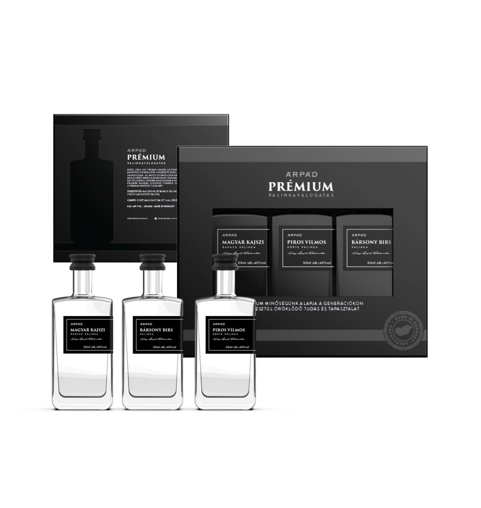Palinka Mini Gift  Selection 40% Premium by Arpad